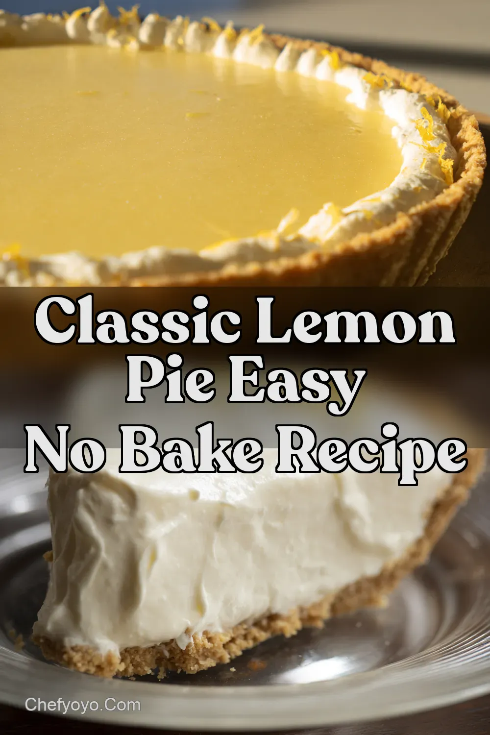 Lemon Icebox Pie Recipe Sunshine on a Plate - ChefYoyo