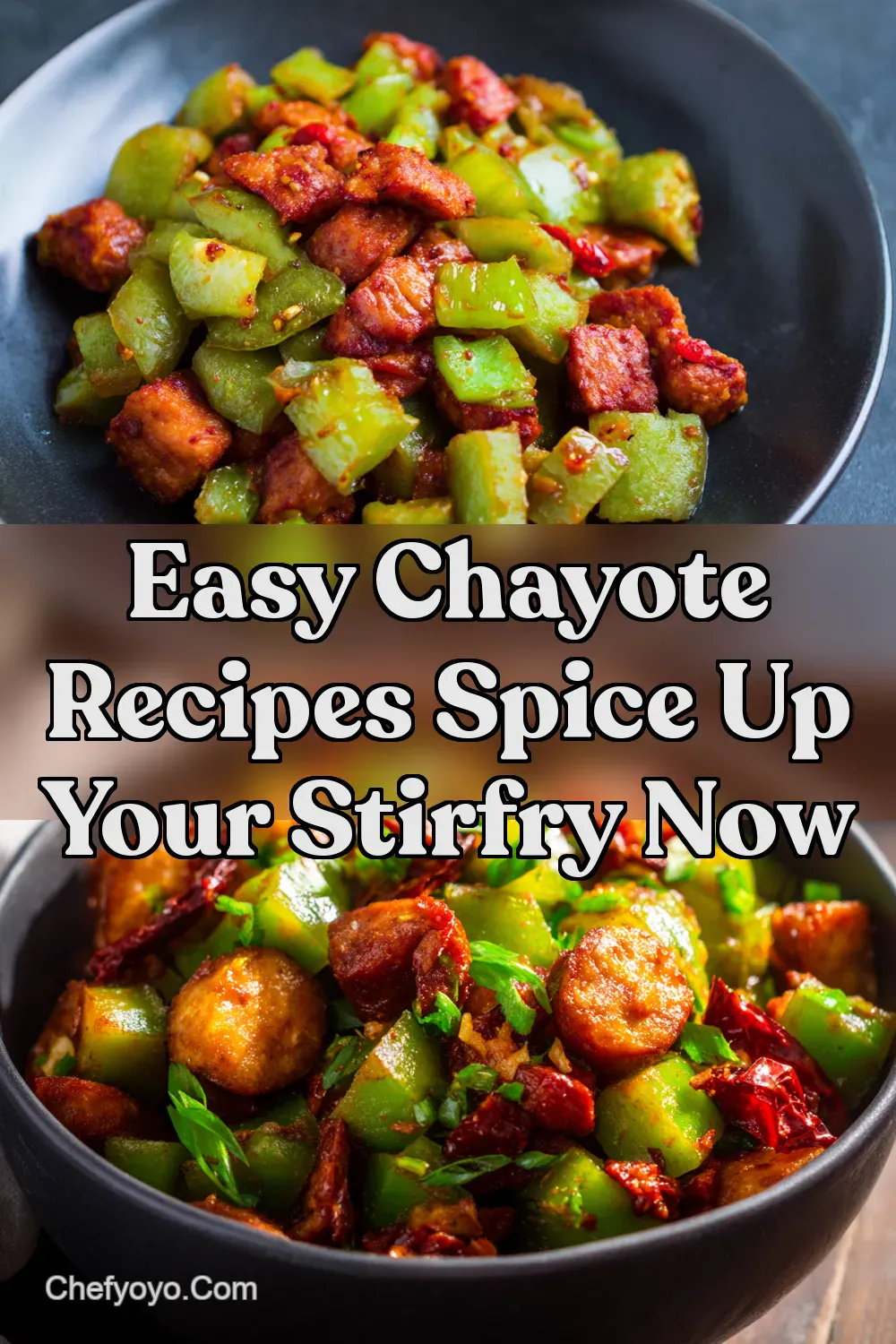 Spicy Chayote Chorizo StirFry A Quick Fiesta - ChefYoyo