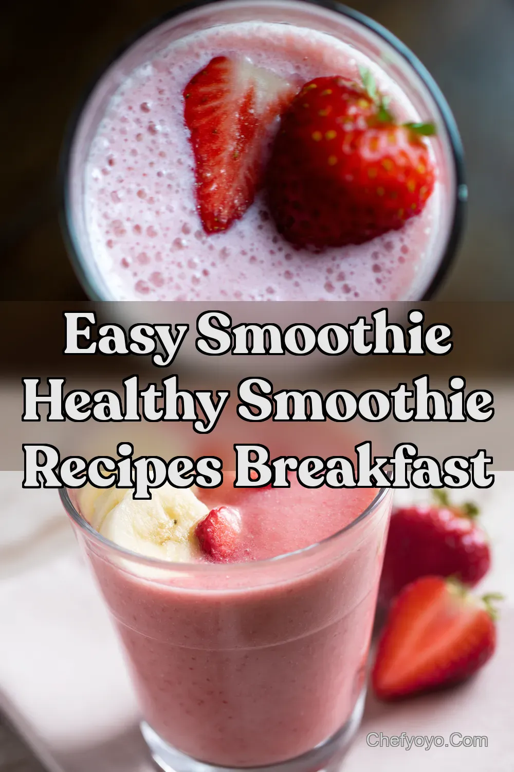 Quick Easy how to make a strawberry Smoothie Banana Bliss