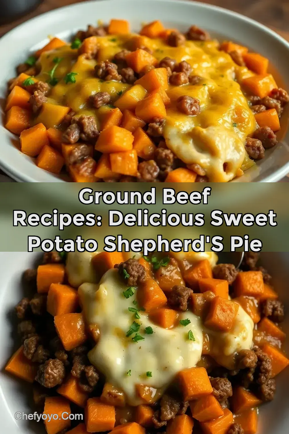 Ground Beef Recipes: Delicious Sweet Potato Shepherd' s Pie
