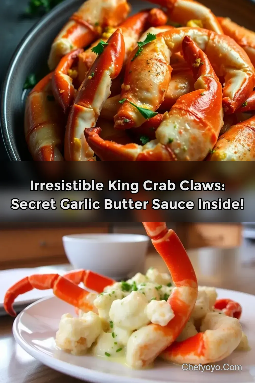 Irresistible King Crab Claws: Secret Garlic Butter Sauce Inside!