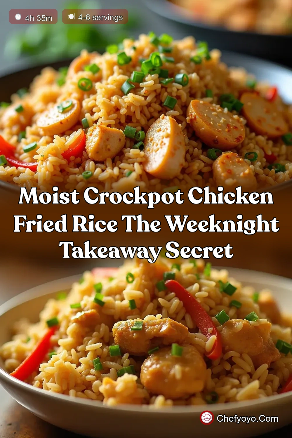 The Easiest Crockpot Chicken Fried Rice Takeaway Fakeaway