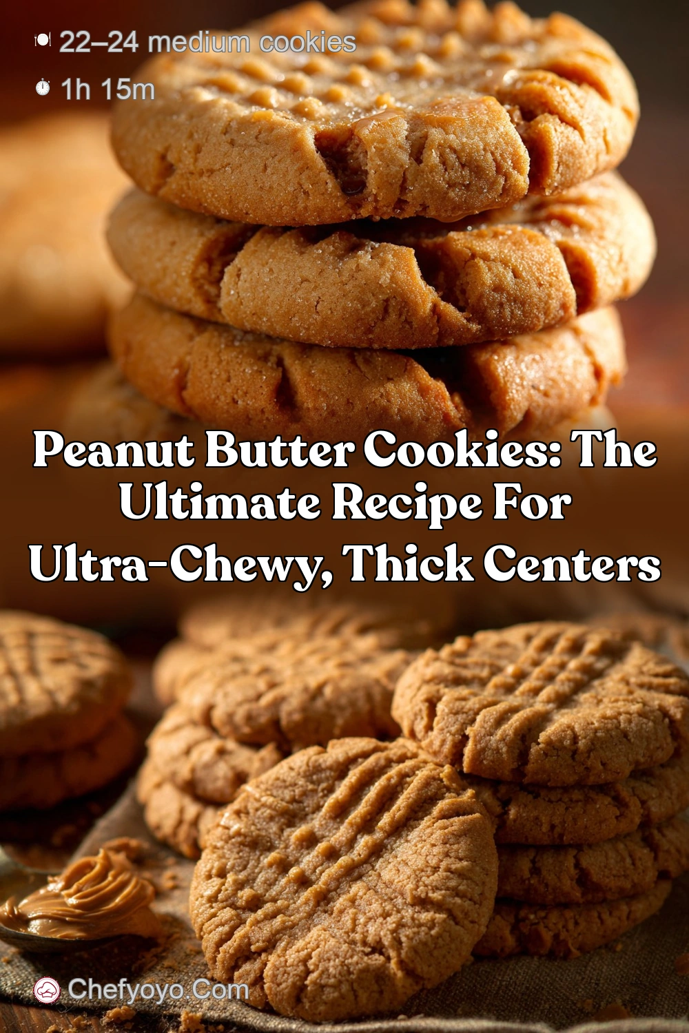 Peanut Butter Cookies: The Best Chewy Recipe for a Thick…