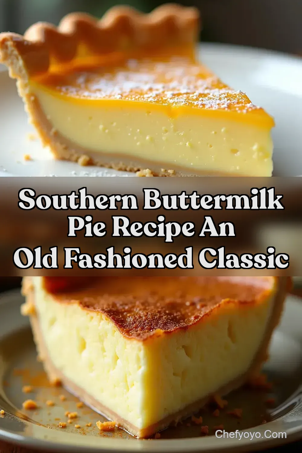 Southern Buttermilk Pie Grandmas Easy Recipe - ChefYoyo
