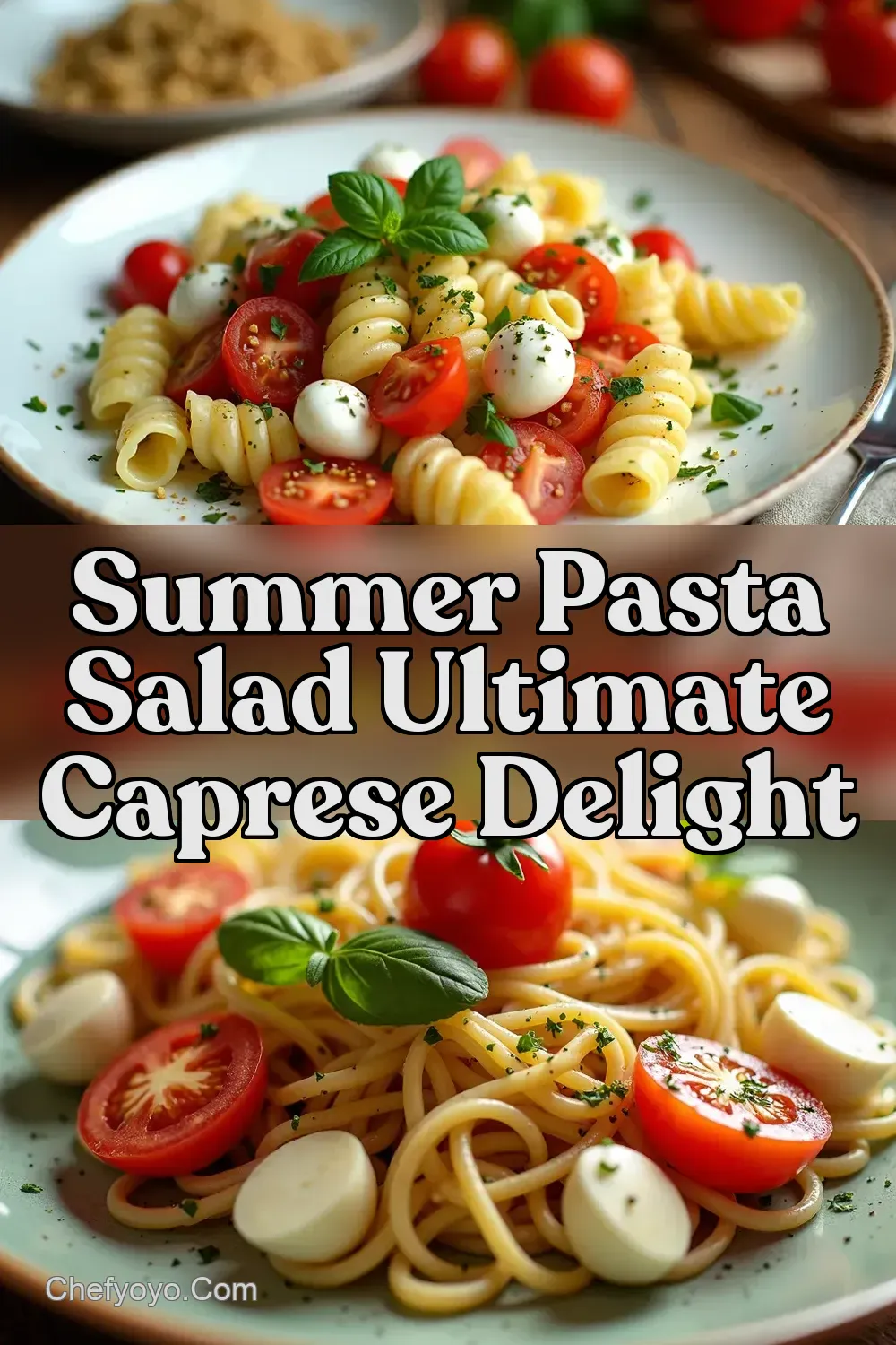 Caprese Pasta Salad An Italian Summer Dream - ChefYoyo