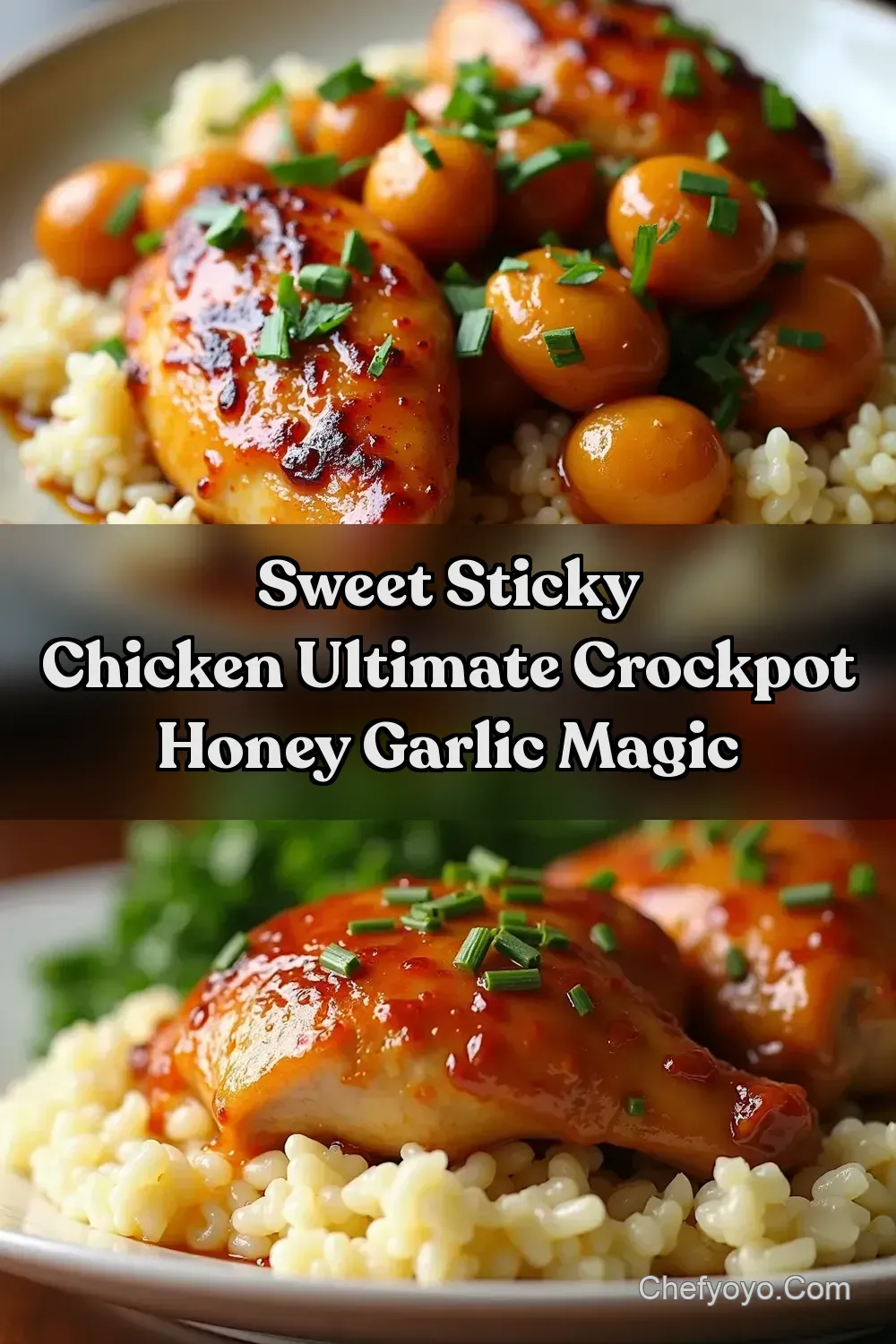 Crockpot Honey Garlic Chicken Recipe Sweet Sticky Easy…