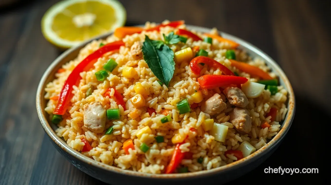 Easy & Flavorful Thai Chicken Fried Rice Recipe: Your Weeknight Winner Thai Chicken Fried Rice with a Zing