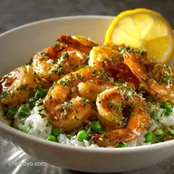 30Minute Shrimp Peas and Rice: Zesty Lemon Garlic Supper