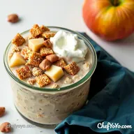 Apple Cinnamon Overnight Oats Ready to Eat This Morning