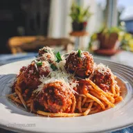 Baked Spaghetti and Meatballs in 1 Hour