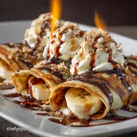 Banana Foster Crepes: Decadent Flamb&eacute;ed Dessert or Brunch Treat