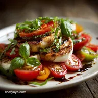 Basil Chicken and Tomato Salad: Easy Summer Caprese Meal