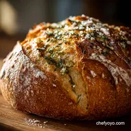 Basil and Garlic No Knead Bread: The Rustic Dutch Oven Artisan Loaf