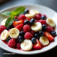 Berries Banana Fruit Salad My GoTo HoneyLime Recipe