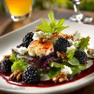 Blackberry vinaigrette recipe Goat cheese and blac Salad Elegant Summer Meal