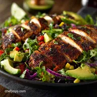Blackened Chicken Fiesta Salad The Best Healthy Dinner Salad Recipe