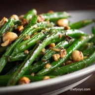 Green Beans: Cheffy Brown Butter Hazelnut Side Dish