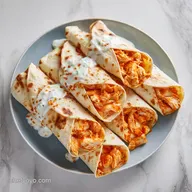 Buffalo Chicken Wraps: Air Fryer