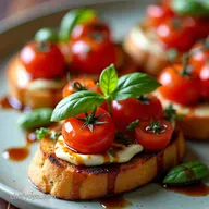 Tomato Basil Crostini Easy Summer Appetizers Recipe