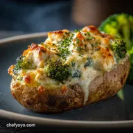 Cheesy Chicken and Broccoli Stuffed Potatoes Creamy Twice Baked Comfort