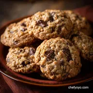 The Best Chewy Oatmeal Chocolate Chip Cookies Recipe Proper Sticky Centres