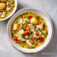 Comforting Chicken Potato Soup Recipe in 40 Min