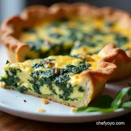 The No Fuss Florentine Cottage Cheese Spinach Crustless Quiche
