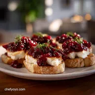 Christmas Eve Appetizer with Cranberry and Brie