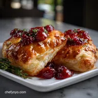 New Years Eve Appetizer with Cranberry and Brie