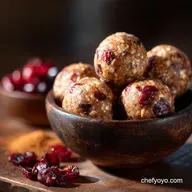 Cranberry Vanilla Energy Bites Healthy NoBake Meal Prep Power Balls