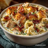 Creamy Chicken Tortellini Soup Ready in a Jiffy