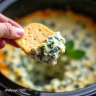 Easy Spinach Artichoke Dip Crockpot My Creamy GoTo