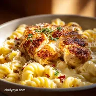 The Ultimate Garlic Parmesan Chicken Pasta Velvety Sauce Recipe