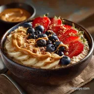 Healthy Peanut Butter Oatmeal Bowl Creamy 13Minute Power Oats