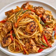 Jamaican Rasta Pasta with Coconut Milk