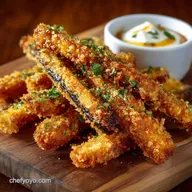 Breaded Eggplant Sticks: Ultra-Crispy Baked Fries (Not Soggy!)