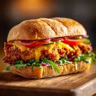 Air Fried Chicken Sandwich UltraCrispy Juicy Healthy LowFuss Recipe