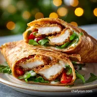 Crispy Air Fryer Chicken Mozzarella Wraps in 20 Minutes
