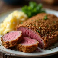 The Proper Crisp Crispy Corned Beef with Dijon and Peppercorns