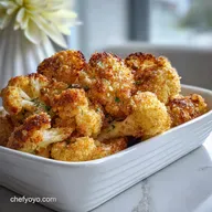 Crispy Parmesan Roasted Cauliflower for 4 Servings