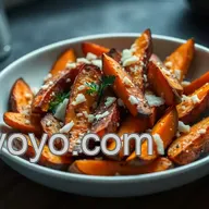 Easy Crispy Sweet Potato Wedges with Garlic Parmesan for Family Dinners