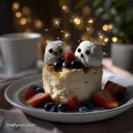 Cute New Year Desserts: Velvety Champagne Magic