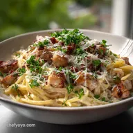 chicken with carbonara: Achieve A Silky, Glossy Emulsion