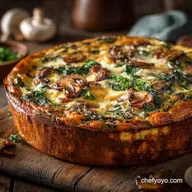 Crustless Quiche Recipe Easy: Creamy Spinach, Mushroom, and Gruy&egrave;re