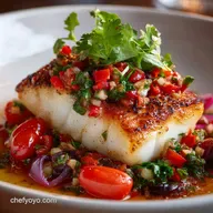 Summer Dinners: Effortless Pan-Seared Halibut with No-Cook Relish
