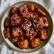 Easy Sesame Baked Tofu for 4 Servings