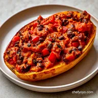 Enchilada Spaghetti Squash in 65 Minutes