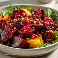 Christmas Salad: Roasted Beets Pomegranate