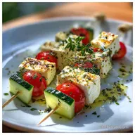 Feta Spie&szlig;e mit Gurke Rezept in 15 Min