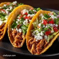 Fiesta Chicken Tacos Crockpot Easy Slow Cooker Recipe